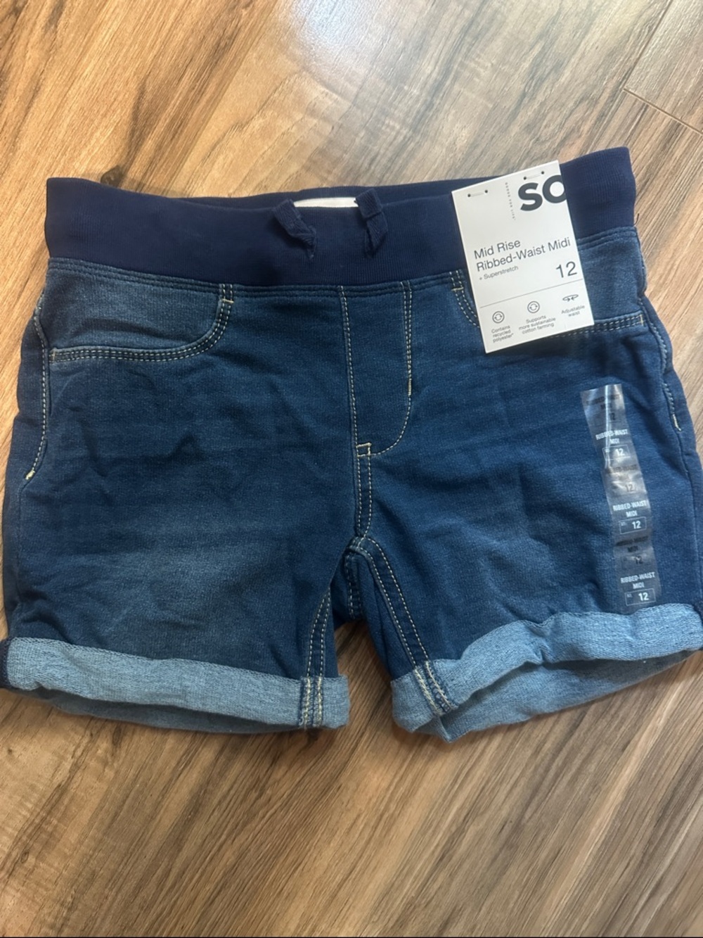 Girls jean shorts size 12
